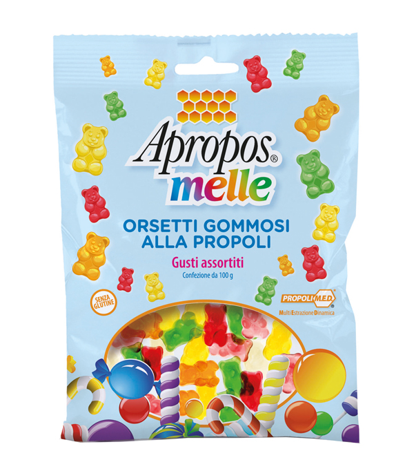 APROPOS MELLE ORSETTI GOMMOSI ALLA PROPOLI GUSTI ASSORTITI 100 G - Farmaunclick.it