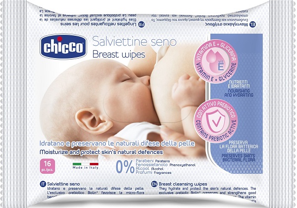 CHICCO SALVIETTE DETERGENTI PER IL SENO 16 PEZZI - Farmaunclick.it