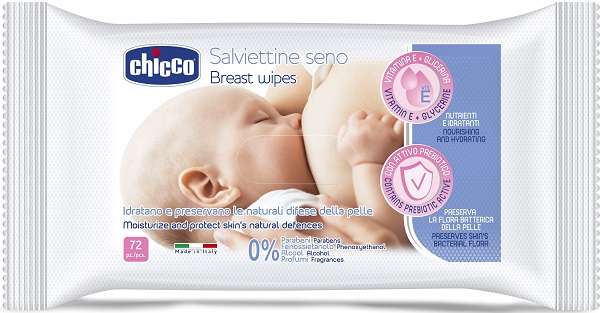 CHICCO SALVIETTE DETERGENTI PER IL SENO 72 PEZZI - Farmaunclick.it