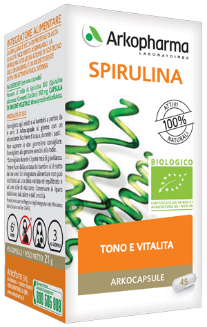 ARKO CAPSULE SPIRULINA BIO 45 CAPSULE - Farmaunclick.it