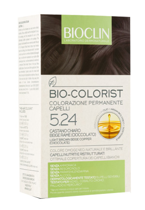 BIOCLIN BIO COLORIST 5,24 CASTANO CHIARO BEIGE RAME CIOCCOLATO - Farmaunclick.it