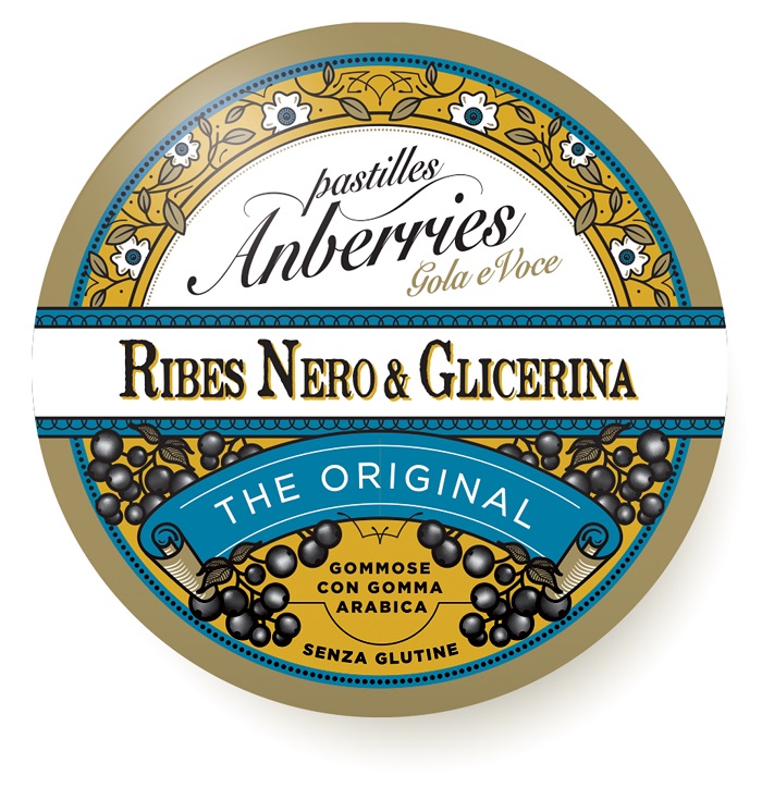 ANBERRIES CLASSICHE RIBES NERO & GLICERINA CARAMELLE 55 G - Farmaunclick.it