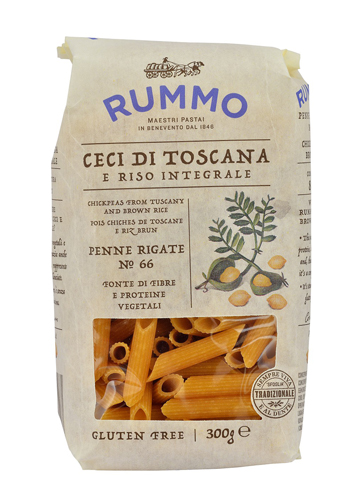RUMMO PENNE RIGATE N 66 CECI DI TOSCANA E RISO INTEGRALE 300 G - Farmaunclick.it