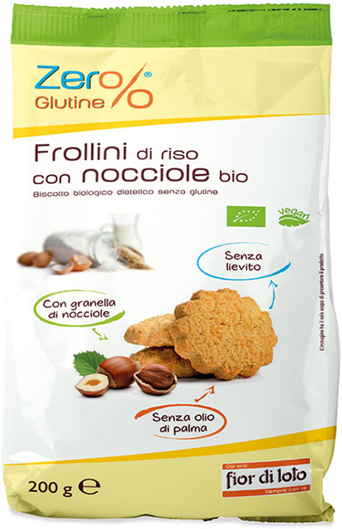 ZER%GLUTINE FROLLINI DI RISO CON NOCCIOLE SENZA GLUTINE 200 G - Farmaunclick.it