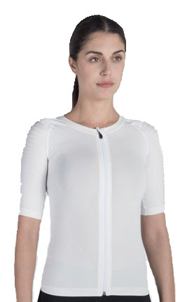 MAGLIA POSTURALE P+PERFECT ZIP UNISEX BIANCA 1 - Farmaunclick.it