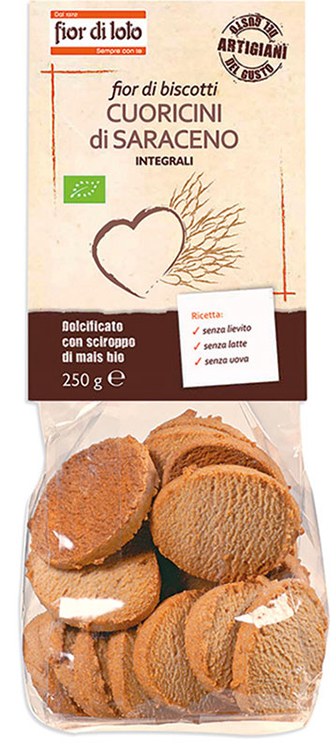 FIOR DI LOTO CUORICINI DI GRANO SARACENO INTEGRALE 250 G - Farmaunclick.it