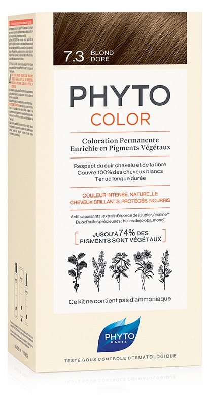 PHYTOCOLOR 7.3 BIONDO DORATO 1 LATTE + 1 CREMA + 1 MASCHERA + 1 PAIO DI GUANTI - Farmaunclick.it