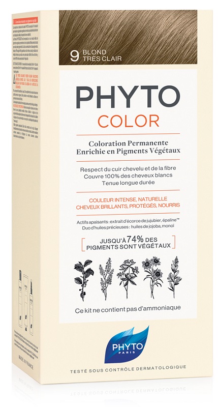 PHYTOCOLOR 9 BIONDO CHIARISS 1 LATTE + 1 CREMA + 1 MASCHERA + 1 PAIO DI GUANTI - Farmaunclick.it