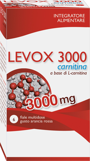 LEVOX 3000 CARNITINA 6 FLACONCINI DA 25 ML - Farmaunclick.it