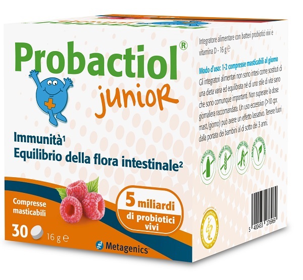 PROBACTIOL JUNIOR 30 COMPRESSE MASTICABILI NEW - Farmaunclick.it
