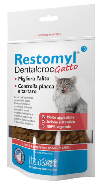 RESTOMYL DENTALCROC GATTO BUSTA 60 G - Farmaunclick.it