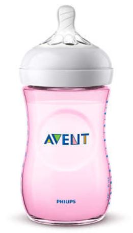 AVENT BIBERON NATURAL PP 260ML ROSA SINGLE PACK - Farmaunclick.it