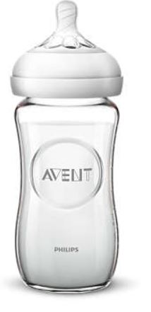 AVENT BIBERON NATURAL VETRO 240ML - Farmaunclick.it