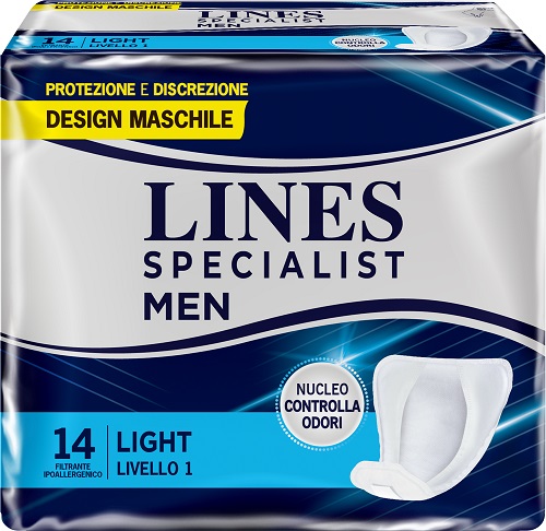 PANNOLONI LINES SPECIALIST MEN LIVELLO 1 14 PEZZI - Farmaunclick.it