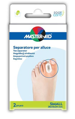 SEPARATORE DITA IN GEL MASTER-AID PER ALLUCE S 2 PEZZI - Farmaunclick.it
