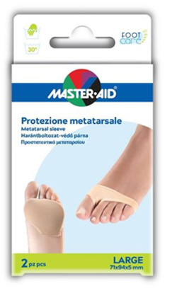 PROTEZIONE MASTER-AID PER METATARSO IN TESSUTO ELASTICO E GEL L 1 PAIO - Farmaunclick.it