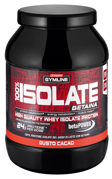 GYMLINE 100% WHEY ISOLATE CACAO 900 G - Farmaunclick.it