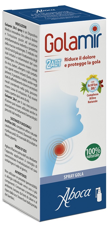 GOLAMIR 2ACT SPRAY 30 ML NO ALCOOL ADULTI E BAMBINI DA UN ANNO DI ETA' - Farmaunclick.it