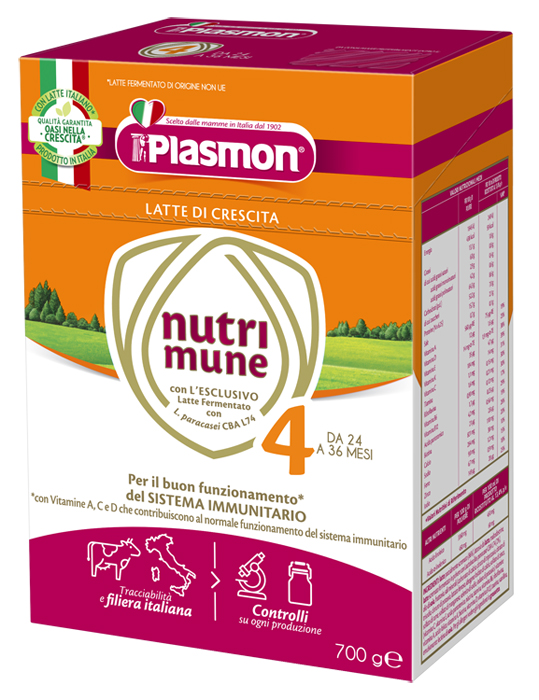 PLASMON NUTRIMUNE LATTE STAGE 4 POLVERE 700 G - Farmaunclick.it