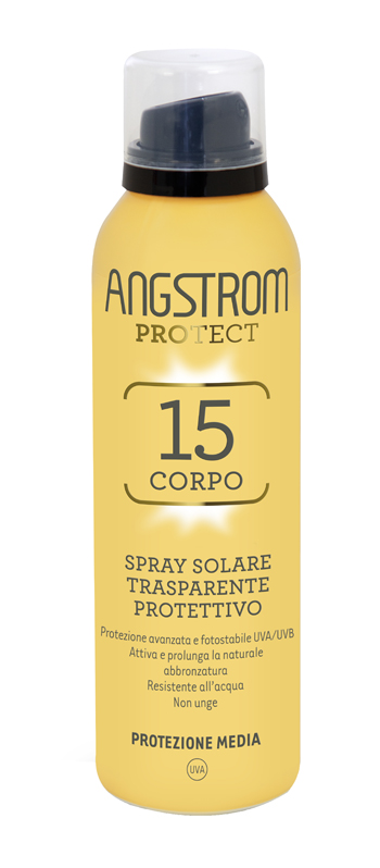 ANGSTROM PROTECT 15 CORPO SPRAY SOLARE TRASPARENTE 150 ML - Farmaunclick.it