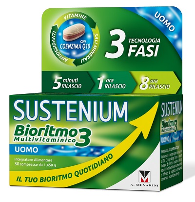 SUSTENIUM BIORITMO3 UOMO ADULTO 30 COMPRESSE - Farmaunclick.it
