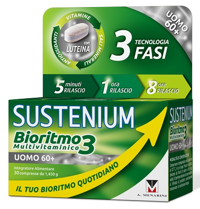 SUSTENIUM BIORITMO3 UOMO 60+ 30 COMPRESSE - Farmaunclick.it