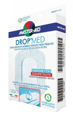 MEDICAZIONE MASTER-AID DROP MED 10 X 10 CM 5 PEZZI - Farmaunclick.it