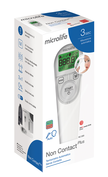 TERMOMETRO FRONTALE MICROLIFE NO CONTACT PLUS NC200 - Farmaunclick.it