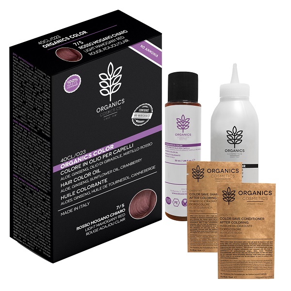 ORGANICS PHARM ORGANICS COLOR 7/5 ROSSO MOGANO CHIARO - Farmaunclick.it