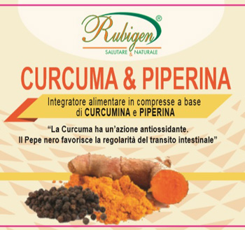 CURCUMA & PIPERINA RUBIGEN 120 COMPRESSE DA 500 MG - Farmaunclick.it