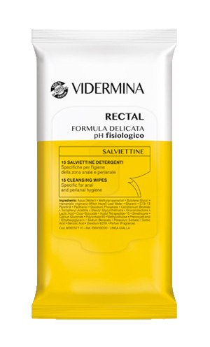 VIDERMINA RECTAL SALVIETTINE 15 PEZZI - Farmaunclick.it