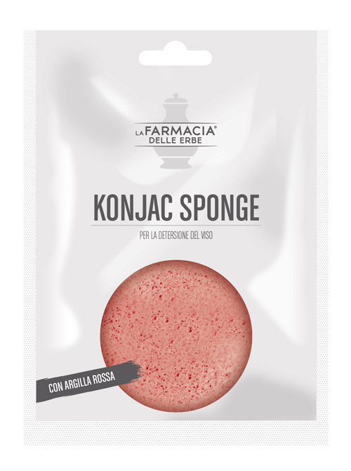 FDE KONJAC SPONGE ARGILLA ROSSA 1 PEZZO - Farmaunclick.it