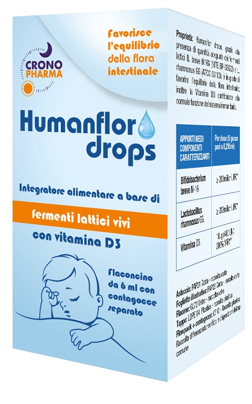 HUMANFLOR BABY DROPS 1 FLACONCINO 6 ML - Farmaunclick.it