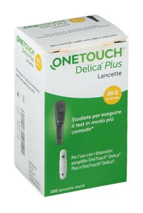 LANCETTE PUNGIDITO ONETOUCH DELICA PLUS 200 PEZZI - Farmaunclick.it