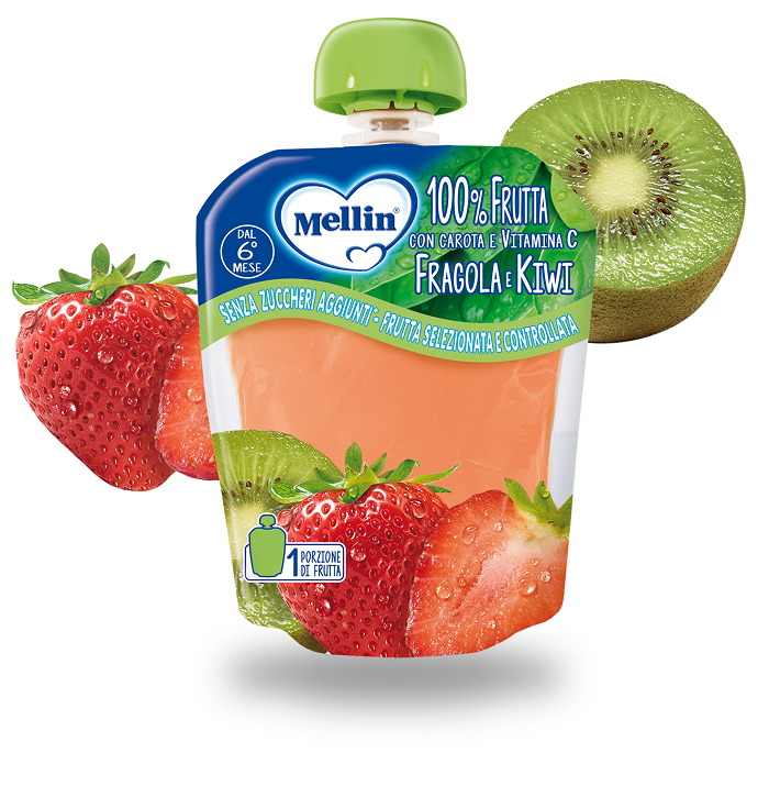 MELLIN POUCH FRAGOLA KIWI 90 G - Farmaunclick.it