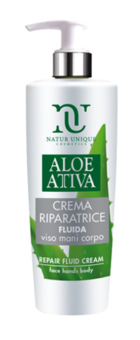 ALOE ATTIVA CREMA FLUIDA RIPARATRICE 190 ML NATUR UNIQUE - Farmaunclick.it