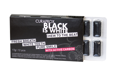 CURAPROX BLACK IS WHITE TO GO CHEWING GUM SLEEVE 12 PEZZI - Farmaunclick.it