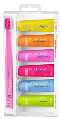 CURAPROX BE YOU MIXED SET 6 DENTIFRICI DA 10 ML + 1 SPAZZOLINO CS 5460 - Farmaunclick.it