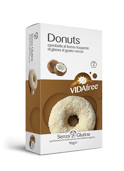 DONUTS GUSTO COCCO CON GLASSA CIOCCOLATO BIANCO 90 G - Farmaunclick.it