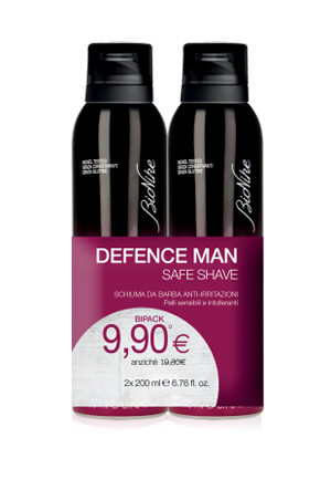 DEFENCE MAN BIPACK SCHIUMA BARBA 2 X 200 ML - Farmaunclick.it