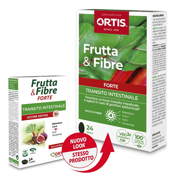 FRUTTA & FIBRE FORTE 24 COMPRESSE - Farmaunclick.it