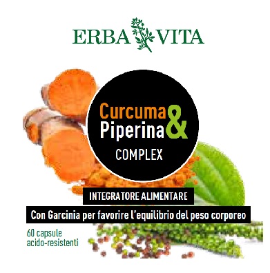 CURCUMA&PIPERINA COMPLEX 60 CAPSULE - Farmaunclick.it