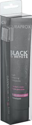 CURAPROX BLACK IS WHITE DENTIFRICI SBIANCANTI 1 DENTIFRICIO DA 90ML + 1 SPAZZOLINO - Farmaunclick.it