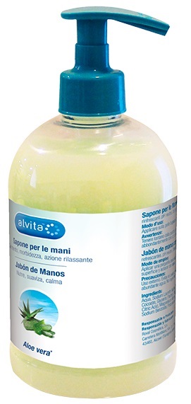 ALVITA SAPONE MANI ALOE VERA 500 ML - Farmaunclick.it