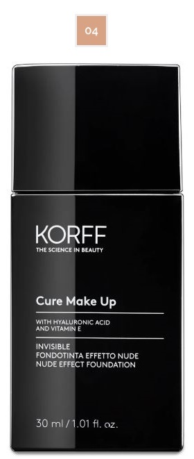 KORFF CURE MAKE UP FONDOTINTA INVISIBLE EFFETTO NUDE 04 - Farmaunclick.it