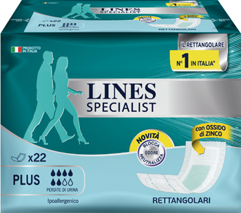 LINES SPECIALIST PANNOLONE RETTANGOLARE 22 PEZZI - Farmaunclick.it