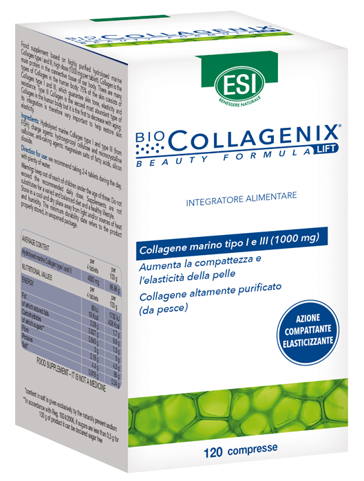 ESI BIOCOLLAGENIX 120 COMPRESSE - Farmaunclick.it