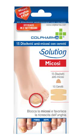 DISCHETTO ANTIMICOSI CON CEROTTO COLPHARMA 15 PEZZI - Farmaunclick.it