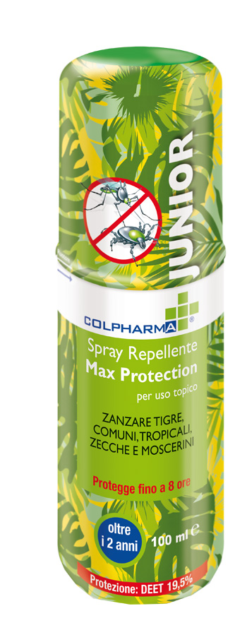 COLPHARMA SPRAY REPELLENTE MAX PROTECTIO JUNIOR DEET 19,50 100 ML - Farmaunclick.it