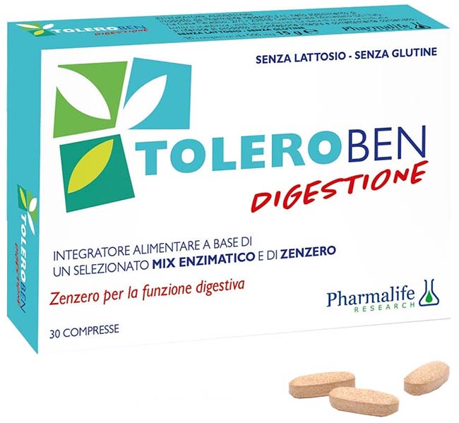 TOLEROBEN DIGESTIONE 30 COMPRESSE - Farmaunclick.it